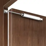 Simple Pneumatic Door Closer with Adjustable Closing Speed for Home Use-White