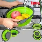 Collapsible Strainer Basket Drainer Silicone Colander for Vegetable Fruit