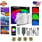 Dimmable 98.4ft Smart LED Strip Lights - Outdoor Party Lighting Kit with Remote