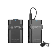 2pc Boya By-WM4 Pro Wireless Microphone System Lapel For Phone/DSLR Black