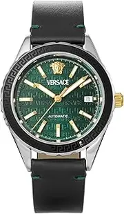 [Versace] VEQCA0124 Men's Casual Watch, Hellenium, Black, green