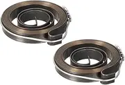 uxcell Drill Press Spring Drill Press Quill Feed Return Coil Spring Assembly Spring Steel Chemical Blackening Finish 680mm Expand Long 34 x 6 x 0.65mm 2 Pcs