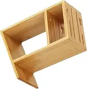 CATIEBYE Bamboo Cutter Rack Multi Functional Kitchen Utensil Holder with Non Slip Base Versatile Cutter Organizer for Easy Access and Stable Storage for Home and Restaurant Use