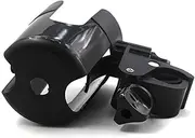 Kisangel Carriage Cup Holder for Stroller Lightweight Skid Clamp Accessory for Prams Bikes Bicycles Black
