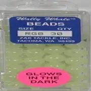 Zak Tackle Fishing Beads, Glow White, Size 6