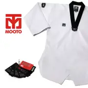Men Mooto Taekwondo V Neck Uniform Dobok Gi Training TKD WTF KTA Approved New