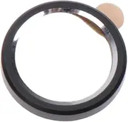 POPETPOP 3pcs Metal Phone Lens Protector Circle Durable Rear Back Lens Cover Compatible with Iphone High End Metal Texture All Protection Easy Installation Black