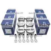 MAHLE Pistons Rings Set Φ82+0.5mm CR 11:1 6Pcs For BMW 325i 523i E93 E30 E83 F10 (for: BMW)