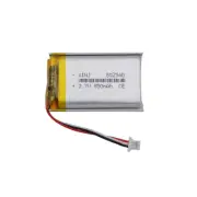 3.7V 850mAh 3.14Wh Li Battery 802540 JST 3pin 1.0 For GPS DashCam Car Camera