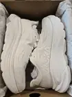 Hoka One Clifton 10 Shoes Women TRIPLE WHITE Size 8.5 (WIDE) Shoes 1162050 WWH
