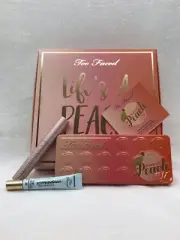 Too Faced Life's A Peach Ultimate Eye Collection Palette Primer & Mascara NEW