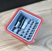 Milwaukee Packout Stacking 1/4” Bit Storage Mini Nesting Box 5-piece Organiser.