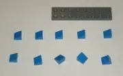 LEGO NEW 1x1x0.66 Blue Slope 31° (10x) 4504380 Brick 54200