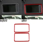 Red Carbon Fiber Roof Make-up Mirror Frame Trim For Lexus NX 250 350 450h 22-25 (for: Lexus)
