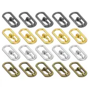 20Pcs Metal Roller Buckles, 5.5mm - 0.22" Sewing Mini Buckle (4Colors, 16.5mm)