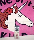 LIFE IS GOOD KIDS UNICORN “One Of A Kind” BEACH BATH TOWEL Flowers NWT