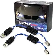 iJDMTOY 6000K Xenon White CAN-Bus Error Free 15-SMD-1210 LED Lights for Non-Xeonn Trim BMW F30 3 Series 328i 335i Position Parking Lights