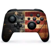Nintendo Switch Pro Controller Skin Decal Vinyl Wrap - vintage american flag