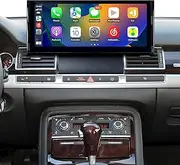 12.3 Touch Screen CarPlay for Audi A8 S8 RS8 D3 MMI 3G AUX Radio Retrofit Kit Android Auto Mirror Android 13 Apps Games Navigation Netflix Spotify Reddit Facebook YouTube Backup Camera