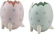 Parliky Pp Material Dinosaur Egg Pen Holders 2pcs Desk Organizers Multi-Function Storage for Stationery Makeup Elegant Random