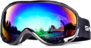 Ski Goggles over Glasses-Ski Snowboard Snowmobile Goggles for Men Women Adult, a