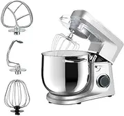 Stand Mixer, 11L LED Food Mixers, Tilt Head Dough Mixer With Stirrer, Kneading Hook, Egg Beater, 6 Speed Adjustable Multifunction Cooking Machine
