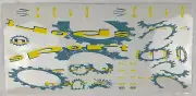 old school bmx decals stickers 92 haro sport decal yellow and blueish on clear