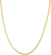 [JewelryWeb] 14k Yellow Gold 3.5mm Oval Snake Chain Bracelet Lobster Lock Closure 19 Centimeters- Snake Charm-Bracelet for Women and Men