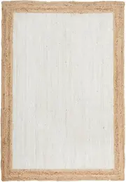 Noosa White Natural Jute Rug