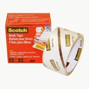 Scotch Book Tape (845): 2 in. x 15 yds. (Clear)
