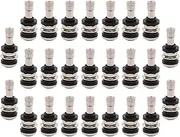 ApplianPar 25Pcs TR416 1 1/2inch Metal Outer Mount Valve Stem for .453 Inch & .625 Inch Rim Hole