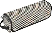 [sanluoli] Hot Hair Tools Travel Bag with Iron Mat Waterproof Portable Open Flat Travel Bag Tweed Black Blue Portable Organizer