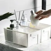 Drawer Storage Basket Container Box Plastic Kitchen Bathroom Cabinet