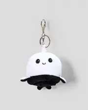 [Karyn In LA] Karyn In LA Reversible Plush Narwhal Large Bag Charm in Black/White