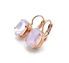 Mariana Earrings Lovely Faceted Rose Opal Austrian Crystals My Treasures Coll.