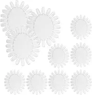 10 Pcs False Nail Swatches Wheels ,nail swatch sticks,nail swatch sticks,colour wheel, Plastic Nail Art Display & Color Tester Wheels for Nail Polish, Manicure Practice, & Sample Testing