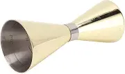 Metal Cocktail Jigger, Comfortable Touch Professional Exquisite Bartending Measuring Cup Double Ended for Home