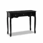 New Hallway Console Table Hall Side Dressing Entry Display 3 Drawers Black