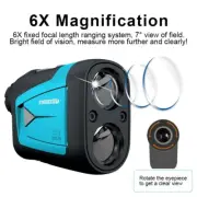 Mileseey 600M Golf Rangefinder with Slope Compensation Flag Lock ±0.5m Accuracy