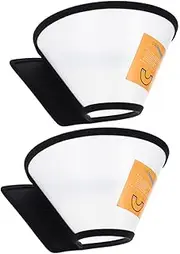 INOOMP 2pcs Pet Collar Elizabethan Dog Recovery Collar Cat Neck Cone -Scratch Pet Cone Dog Collar Pet Surgery Collar Cat Cone After Surgery Dog Cone Collar Choker Pets Headgear Kitten Pp