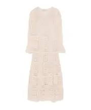 patchwork maxi dress L,M Nude