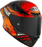 KYT TT-Revo Combustion, full face helmet , color: Black/White/Orange , size: L