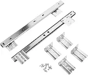 FIXOSHEE 1Pair Keyboard Drawer Track Runners Smooth Glide Under Desk Keyboard Slides Easy to Install Durable Design for Home Office Use