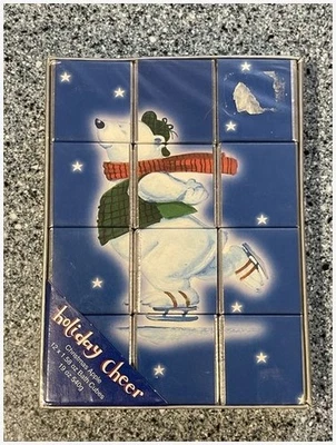 Bernard Bear Holiday Cheer Bath Cubes Christmas Apple NOS Sealed 1990s