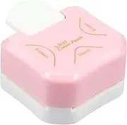 Corner Cutter Rounder 3 Type Shapes Paper Corner Rounder Labour Saving Corner Rounder Punch Compact Corner Craft Punch for Paper Craft, Laminate Round Corner Trimmer Cutter for Paper (Pink)