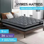 STARRY EUCALYPT SINGLE Mattress Pocket Spring Single Size 3D Mesh Fabric 26cm 7 zone