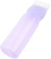 Healeved Hair Dye Applicator Bottle Scalp Oil Applicator Dry Cleaning Bottle Plastic Comb Root Comb Squeeze Hair Care Tool