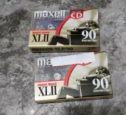 2 New Sealed Maxell XLII High Bias Cassette Tape 90 Minutes