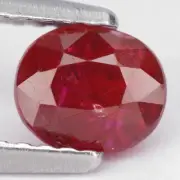 1.03 Ct. Natural Unheated Vivid Intense Red Ruby WITH GLC CERTIFY