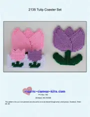 Tulip Coaster Set-Plastic Canvas Pattern or Kit